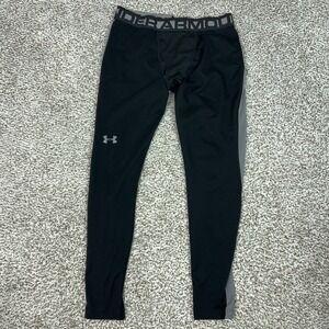 Under Armour Pants Mens Large Black ColdGear Compression Leggings Baselayer‎